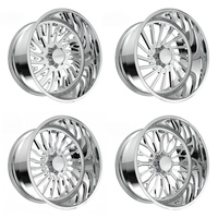 Jantes de camion forgées à rebord profond 24x14 26x16 28x16 8x6.5 8x165.1 finition miroir pour Dodge Ram 2500 3500 pour Chevrolet Silverado 3500