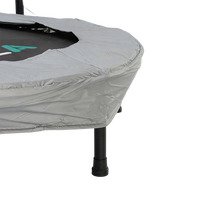 Mini trampoline rectangulaire pliable Tianxin personnalisé avec poignée en U et tissu PE pour la maison et la salle de sport