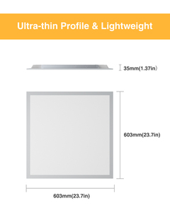 ไฟแผง LED แบบแบน 130Lm/W ETL CETL ขนาด 2 ฟุต x 2 ฟุต 40W 72W ปรับค่าสีได้ (CCT Selectable) หรี่แสงได้ 0-10V สำหรับห้องเรียน - Product Image 2