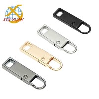 Tirette de fermeture éclair métallique ouvrable, détachable, avec ressort, pour remplacement de curseur de fermeture éclair, accessoires de quincaillerie pour ceintures, 2 tailles