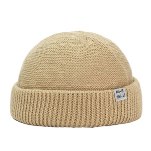 Gorro de punto estilo coreano para hombre, diseño de piel de melón, moderno, hip hop, versátil, para clima frío, gorro de inquilino con letras, otoño-invierno - Product Image 4