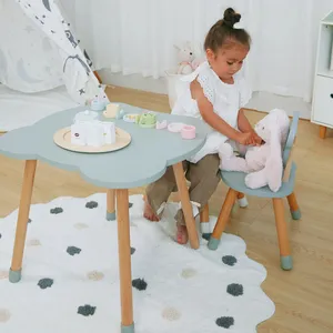 환경 아이 독서 테이블과 의자 세트 유치원 어린이 단단한 나무 가구 테이블 아기 방 장식