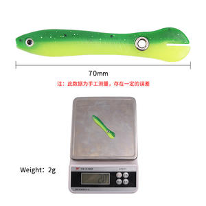 เหยื่อตกปลาแบบนิ่มขนาดเล็ก 7 ซม. 2 กรัม รุ่นใหม่ สำหรับตกปลาในน้ำจืด - Product Image 3