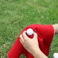 Serviette de golf Gahumi Polyester Sublumation Velour Nouvelle serviette de golf de qualité machine avec clip et brosse