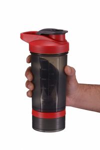 OEM Wholesale Bpa Free Good Quality Promotional 500ml Plastic Sports 2 in 1 Protein <b>Shaker</b> <b>Bottle</b> - Product Image 3