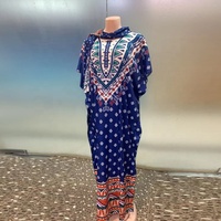 Abaya pour femme, robe africaine, imprimé Dubaï, col rond, manches courtes, maxi, à pois, très tendance, décontractée, impression numérique naturelle
