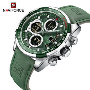 Top NAVIFORCE 9197 Luxury Men Sports Quartz Watch Man Analog Date <b>Clock</b> Leather Strap Popular Wristwatch Relogio Masculino <b>Clock</b> - Product Image 1