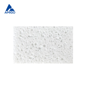 Éponge à récurer rectangulaire en pulpe de bois blanche Amigo pour casseroles et poêles, nettoyage domestique - Product Image 3