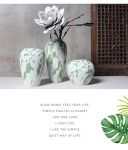 Vases en céramique verte, pots en <span class=keywords><strong>terre</strong></span> <span class=keywords><strong>cuite</strong></span>, ornements, arrangements floraux pour salon, pots à fleurs pour plantes succulentes, plantes vertes - Product Image 3