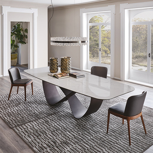 Hôm Nay Sản Phẩm Bán Nóng Morden Trong Nhà Nghệ Thuật Đồ Nội Thất Phòng Ăn Ý 10 Chỗ Ngồi Hình Chữ Nhật Lớn Gốm Bàn Ăn - Product Image 2
