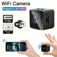 Kamera Wi-Fi Nirkabel X6 Mini, Visi Malam, Penyimpanan Kartu Memori & Cloud, Pemantauan Rumah Jarak Jauh, Sensor CMOS, Sudut Lebar 166°, Deteksi Gerak 5x
