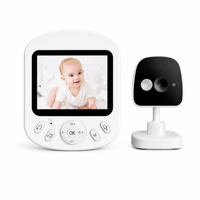 Nouvelle caméra de surveillance pour bébé intelligente avec vision nocturne, grand écran de 4,5 pouces, détection des pleurs, alarme, interphone bidirectionnel, surveillance des enfants par IA
