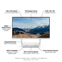 Faltbarer All-in-One-PC 23,8 27 Zoll Intel Core I5 I7 Windows 11 Touchscreen Auto-Wiederherstellung für Geschäft, Büro und Bildung