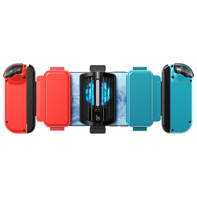 Joystick Game Controller Stable Case for Joycon Switch with Phone Cooler