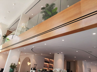 Diffuseur linéaire à 2 fentes pour climatisation, en alliage d'aluminium et plastique, durable, installation facile, design moderne pour bureau
