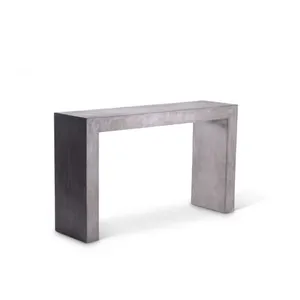 Furnitur ruang tamu Modern baru, meja sudut semen konsol beton gaya sunyi dan minimalis
