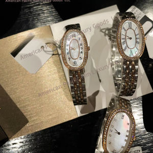 Reloj de Pulsera de Lujo para Mujer, Correa de Acero Inoxidable, Esfera Simple con Diamantes, Movimiento de Cuarzo, Hermosa Forma Ovalada, Gran Venta - Product Image 6