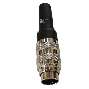 Connecteur mâle droit M16J09 pour l'aviation, 2-3-4-5-6-7-8-12-14-16-19-24 broches, coque en alliage de zinc, courant nominal 5A - Product Image 1