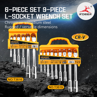 Clé à douille de type L 19mm personnalisable pour bricolage Clé hexagonale métrique à angle en L Modèle OEM Acier au chrome vanadium anti-étincelles 3 ans