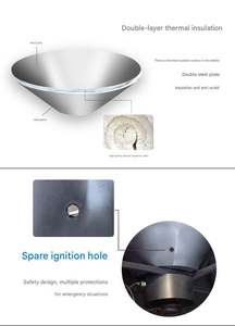 Estufa de Acero Inoxidable de Alta Presión para Uso Comercial, Ideal para Cocinar, Hervir y Freír Ingredientes en Ollas Grandes - Product Image 5