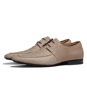 Chaussures habillées et décontractées pour hommes en cuir véritable de qualité supérieure, à bout pointu, respirantes, à lacets, grandes tailles, pour affaires et mariages - Product Image 6