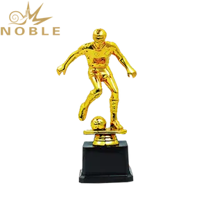 Shiny Gold Metall Fußball Player Figurine Award Trophäe