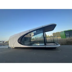 Design heiß verkaufen Outdoor Pod verzinkt quadratischen Stahl schall dichten Raum Stand runden Raum Kapsel Häuser Mobil haus