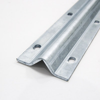 Rail de porte coulissante moderne en acier pour entrepôt, avec roue à rainure en V, durable, antirouille et à faible bruit