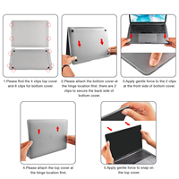 Robuste antichoc translucide mat protection coque dure étui pour ordinateur portable pour macbook air 13.3 A2337 A2179 étui clair