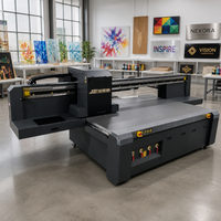 Impresora Industrial de Inyección de Tinta UV SJZ-2513, 2-12 Cabezales de Impresión Ricoh G6, CMYKL cLm WV Color, Altura de Impresión de 140 mm