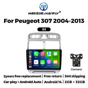 Mekede Android 14 IPS Màn Hình Cảm Ứng Car-Play Auto Car Đài Phát Thanh FM Navigation 2 + 32GB 1024*600 Độ Phân Giải Cho Peugeot 307 2004-2013 - Product Image 6