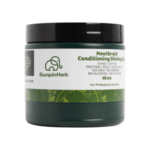 Gel coiffant bio fixation forte 16oz anti-frisottis pour cheveux de bébé, coiffage lisse, sans résidus, brillance longue durée - Product Image 1
