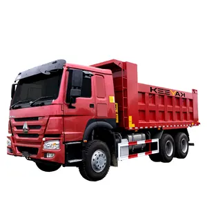 6*4รถบรรทุก Tipper สีฟ้าสีขาวสีแดงสีเหลือง HOWO รถบรรทุกในสต็อก HOWO 30 T รถบรรทุก30ตันกำลังโหลดความจุ450แรงม้าเครื่องยนต์ดีเซล