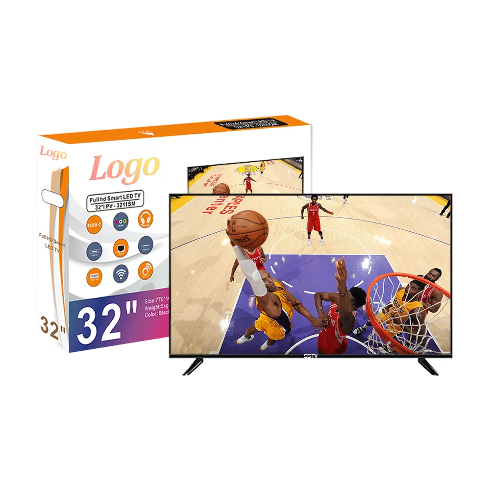 공장 OEM Tv 32 인치 텔레비전 세트 스마트 Tv 32 인치 2K 풀 HD LED Tv