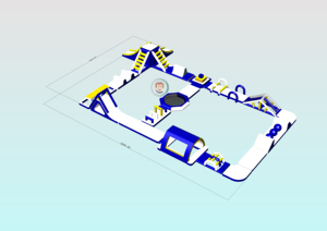 <span class=keywords><strong>Parc</strong></span> aquatique gonflable modulaire flottant, <span class=keywords><strong>grand</strong></span> parcours d'obstacles aquatiques gonflable, plusieurs jeux d'obstacles pour les entreprises hôtelières - Product Image 4