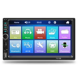 Car Stereo 2 Din Radio 7 Inch MP5 Player HD Touch Screen Bluetooths Multimedia fm USB SD Aux Double Din video audio mirror link