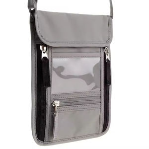 Portefeuille de voyage familial haut de gamme avec fermeture éclair, poche pour le cou, porte-passeport de sécurité avec blocage RFID - Product Image 6