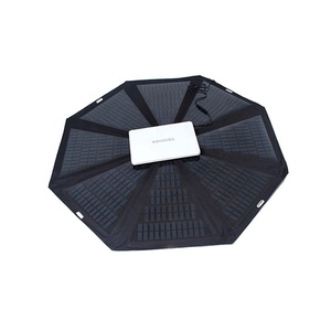 Sombrilla Solar Plegable al por Mayor con Panel Solar Monocristalino de 60W, Cargador Solar Portátil para Exteriores - Product Image 1