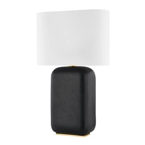 White Ribbed Ceramic Urn Modern Minimalist <b>Table</b> <b>Lamp</b> | Sleek Modern Lighting for Hotel Office & <b>Study</b> Space - Product Image 6