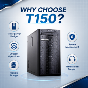 Nuevo Sistema de Servidor en Torre T150 con Memoria DDR4 ECC para Pequeñas Oficinas y Comercios, Potente Procesador Xeon T150 que Ofrece Alto Rendimiento - Product Image 2