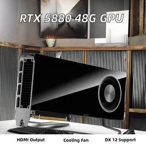 การ์ดจอ RTX 5880 48G รุ่นใหม่ พร้อมพัดลมระบายความร้อนแบบ PCI Interface สำหรับเวิร์กสเตชัน พร้อมพอร์ต DisplayPort รุ่น RTX 5880 48G - Product Image 3