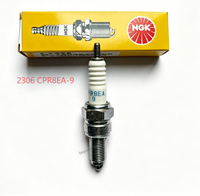 Bougie d'allumage authentique NGK 2306 CPR8EA-9 de remplacement pour Honda CB125 XR150 Yamaha FZ16 YBR250 Suzuki GN250 Kawasaki KLX230
