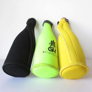 Vastop 1pc Neoprene Cans Cooler Sleeve 750ml Zipper Closure Portable Waterproof Insulated Foldable Shockproof Customizable Any - Product Image 4
