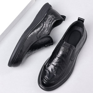 Zapatos de Vestir de Cuero con Cordones Cuadrados de Alta Calidad para Hombre, Modernos, Formales, Hechos a Mano, Antideslizantes y Transpirables, Venta al Por Mayor con Dropshipping - Product Image 1