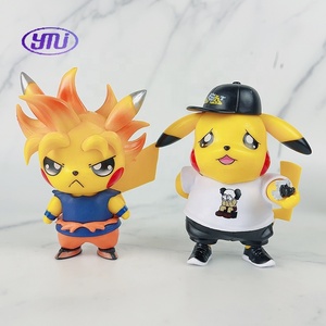 Juego de 6 Figuras de Acción de <span class=keywords><strong>Anime</strong></span> de PVC al por Mayor, Juguete de Dibujos Animados, <span class=keywords><strong>Serie</strong></span> de <span class=keywords><strong>Cosplay</strong></span> de Pikachu Super Saiyan - Product Image 4