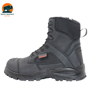 Chaussures de sécurité Rocky <span class=keywords><strong>Buffalo</strong></span> en gros, très demandées, résistantes à l'usure, en cuir nubuck, à lacets, bottes de haute qualité avec semelle extérieure injectée en PU et TPU - Product Image 3