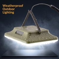 Lampe LED de camping extérieure mince, lampe LED de tente mobile, IP65, intensité réglable, portable, rechargeable par USB, batterie au lithium