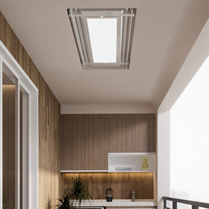 Tendedero telescópico eléctrico ultrafino inteligente con pantalla grande, iluminación LED y control remoto. - Product Image 3