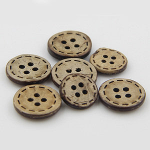 Chất Lượng Tốt Giá Rẻ Giá 2 Lỗ 4 Lỗ Vòng Laser Khắc Dừa Tự Nhiên Nút Cho Quần Áo Túi - Product Image 6