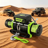 Treuil électrique 11000 LB à alimentation directe d'usine avec corde en nylon et télécommande sans fil pour véhicules ATV et UTV